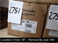 CASE OF (200) ROUNDS OF HORNADY 6.5 PRC 143 GR