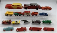 lot of diecast and plastic cars