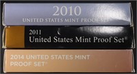 2010-11 & 2014 US PROOF SETS