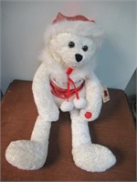Battery Operated White Bear (Signs Santa Baby)
