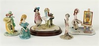 Five Italian and French Ceramic Miniature Figures