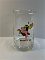 Vintage Arby’s Restaurant Caveman Glass Cup