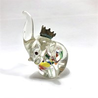 Art Glass:Silly Elephant Paperweight