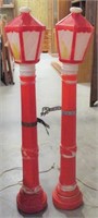 Pair of Lamp Post Blow Molds