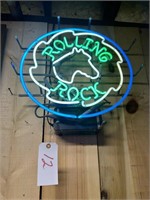 ROLLING ROCK BEER NEON SIGN