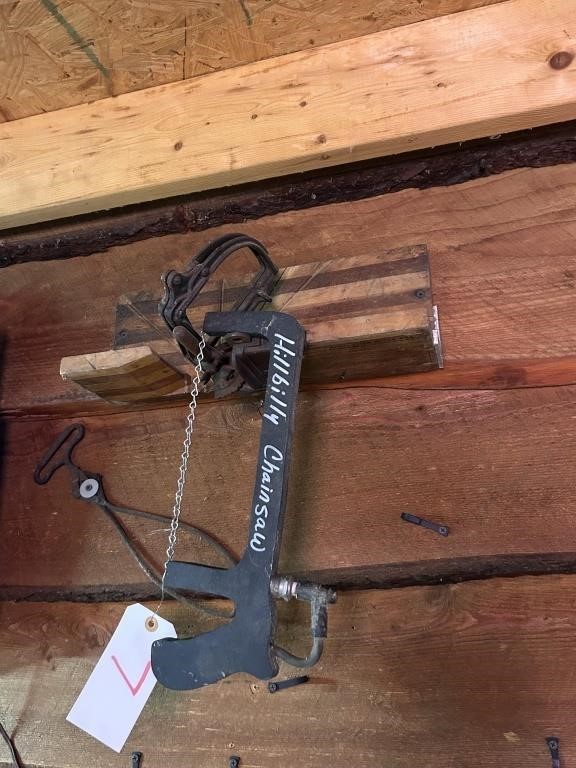 HILLBILLY CHAIN SAW  & TONGS