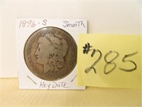 1896s Morgan Silver Dollar - Smooth, Key Date