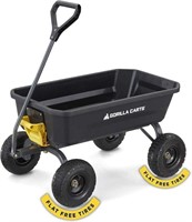 Gorilla Carts 4Cu. Ft. Poly Garden Dump Cart