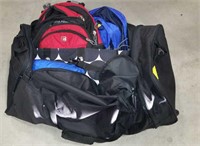 Duffle bag and back packs
