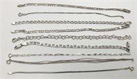 Sterling Silver Chain Bracelets