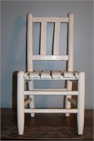 Child's Wood Slat Chair 29"h