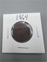 1864 two cent coin