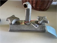 Vtg Hammered Aluminum Faucet  (Con2)