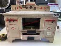 Old Tin Oven Toy with Cooking Tray  (Con2)