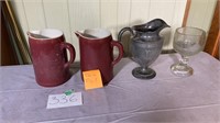 Vintage pottery pitcher.