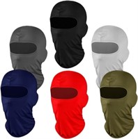 R352  COOLZU Balaclava Face Masks, 6-Pack