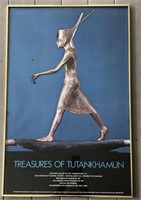 Treasures of Tutankhamun 1977 US Exhibition Poster