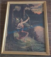 Vintage mating Diana of the forest