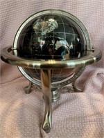 Inlay World Globe with Compass