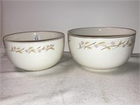 2-vintage  Harvest Ballerina mixing bowls by
