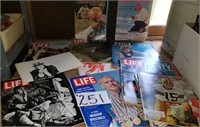 Vintage Magazines, Life, Post, Sports Illustrated