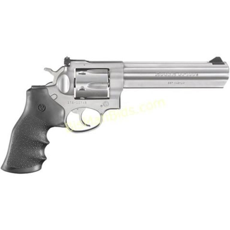 RUGER GP100 .357MAG 6" AS STAINLESS HOGUE MONOGRI