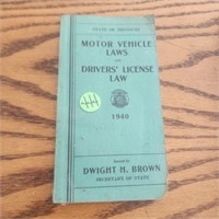 1940 Motor Vechile Laws