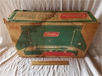 Vintage Coleman Two Burner Camp Stove Unused