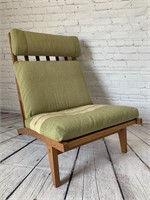 Mid Century Styled Teak Chair with Cushions