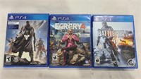 PS4 Games-3 in total