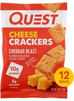 QUEST NUTRITION CHEESE CRACKERS BOX OF TWELVE