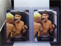 Michael Visping 2012 Topps Finest Lot of 2 UFC