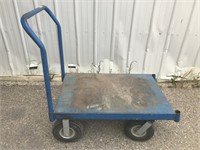 Four-wheeled cart. Omnidirectional. Approx 39” x