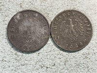 Two 10 pfennig Third Reich Germany