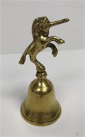 Solid Brass Unicorn Dinner Bell