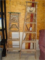 5' and 6' Wooden Ladders
