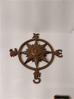 Solid Cast Brass Nautical Compass Rose U15B