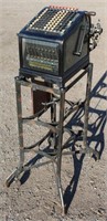 Burroughs No. 9 Adding Machine on Stand