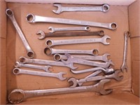 14 combination wrenches, some Stanley