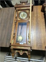 Vintage wall clock, loose top piece