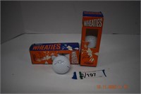 Two Packages Wheaties Tiger Woods Golf Balls