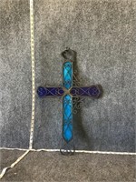 Stained Glass Large Cross Wall Hanging