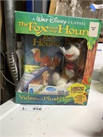 NIP Walt Disney The Fox & the Hound VHS & Toy