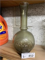Train Frosted Glass Bottle Vase?