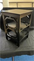 Cute black side table 24 inches tall 14 1/2