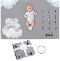 Baby Monthly Milestone Blanket Boy or Girl