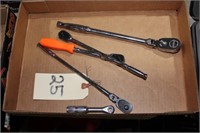 4 SNAP-ON RATCHETS 1/4 & 3/8