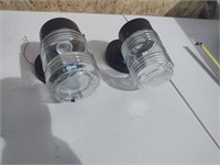 Outdoor Wall Mount Jelly Jar Light Set of 2  lot 3