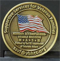 Volunteer behavioral health challenge coin