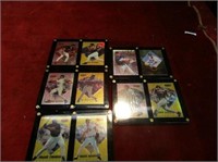 (10)Star Baseball cards. MLB. 5 Lucite cases.